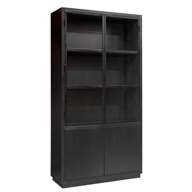 BOEKENKAST OAKURA 2-deuren (Black) 120x230cm