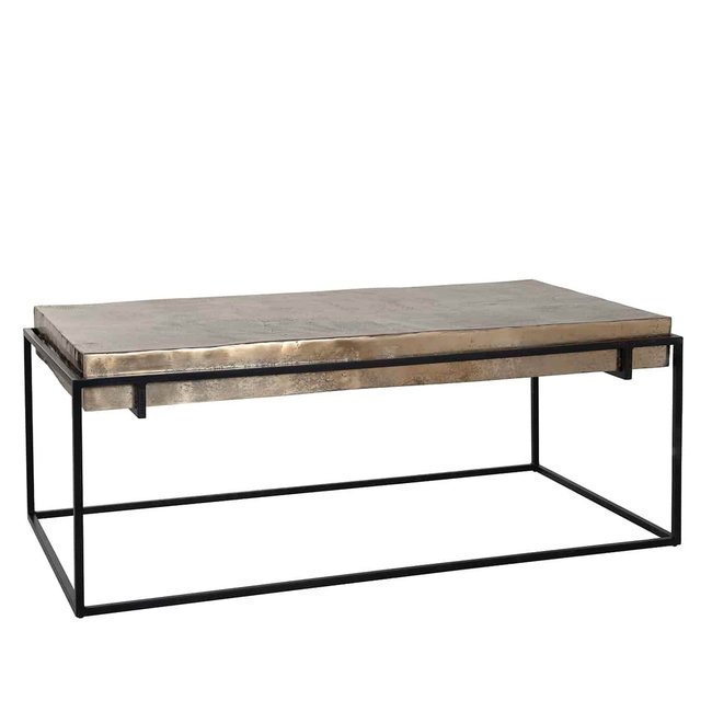 Richmond interiors SALONTAFEL CALLOWAY champagne gold 123x68cm