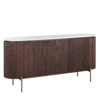 Richmond interiors DRESSOIR BARKLEY 3 -deuren (Brushed Gold)