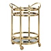 Richmond interiors TROLLEY HENDRICKS rond goud met glas (Gold)