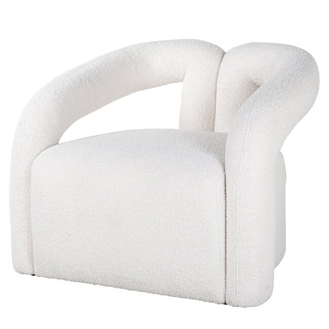 Richmond interiors FAUTEUIL DANA white furry