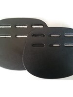 STS Pair of Leather 3 slot buckle guards