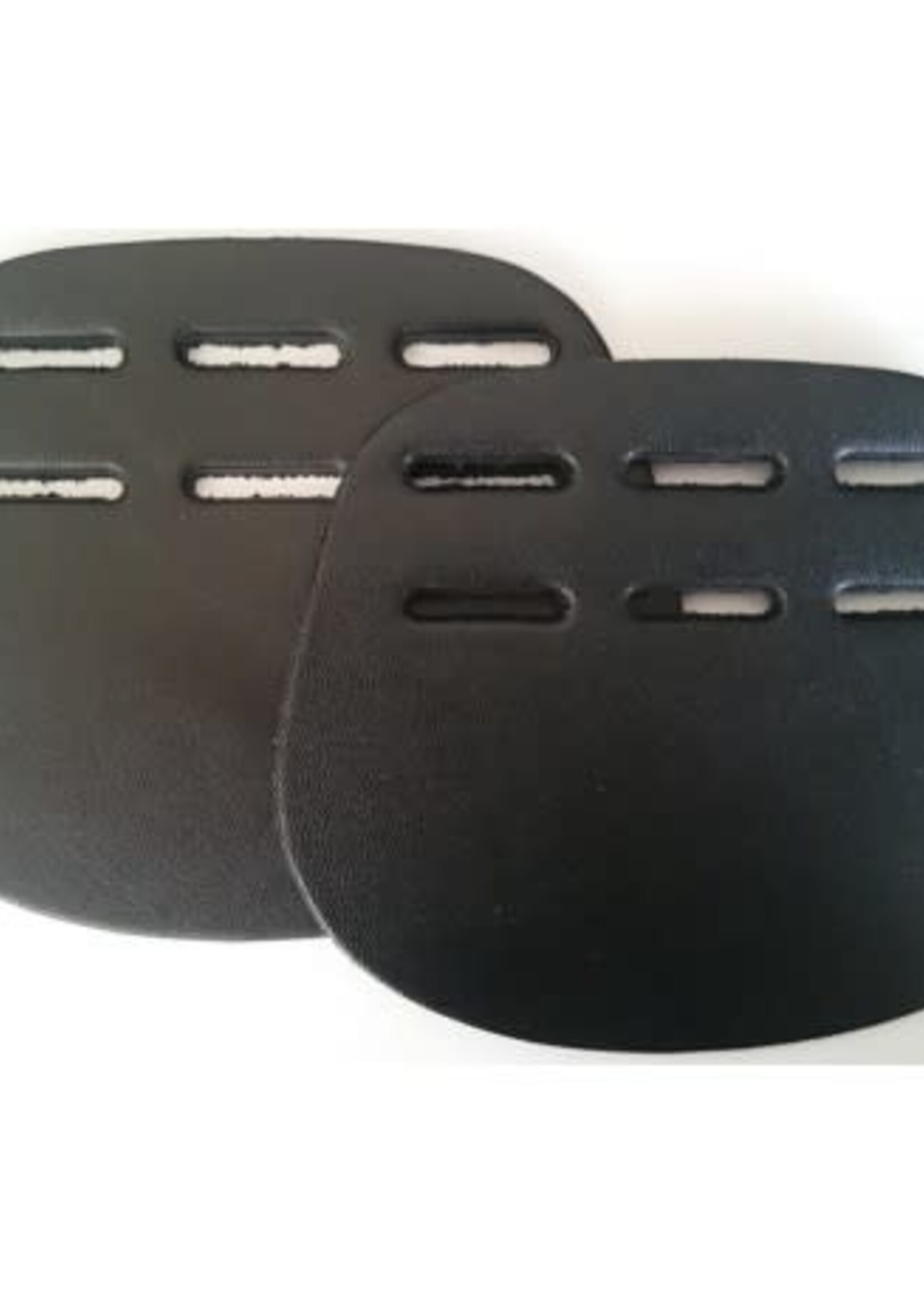 STS Pair of Leather 3 slot buckle guards