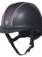 Charles Owen Charles Owen Leather Look Ayr8 with Piping