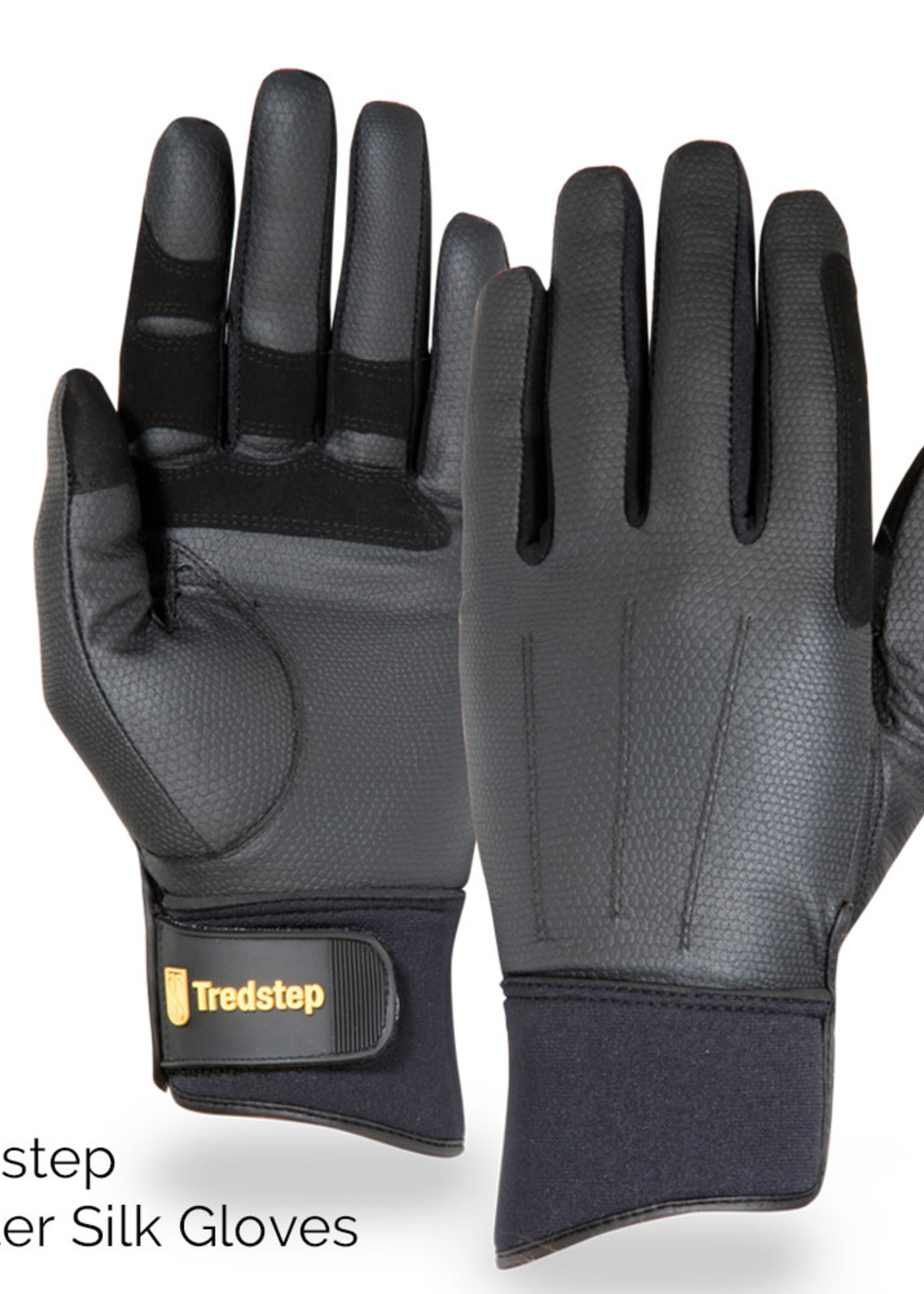 Tredstep Tredstep Winter Silk Black Riding Gloves