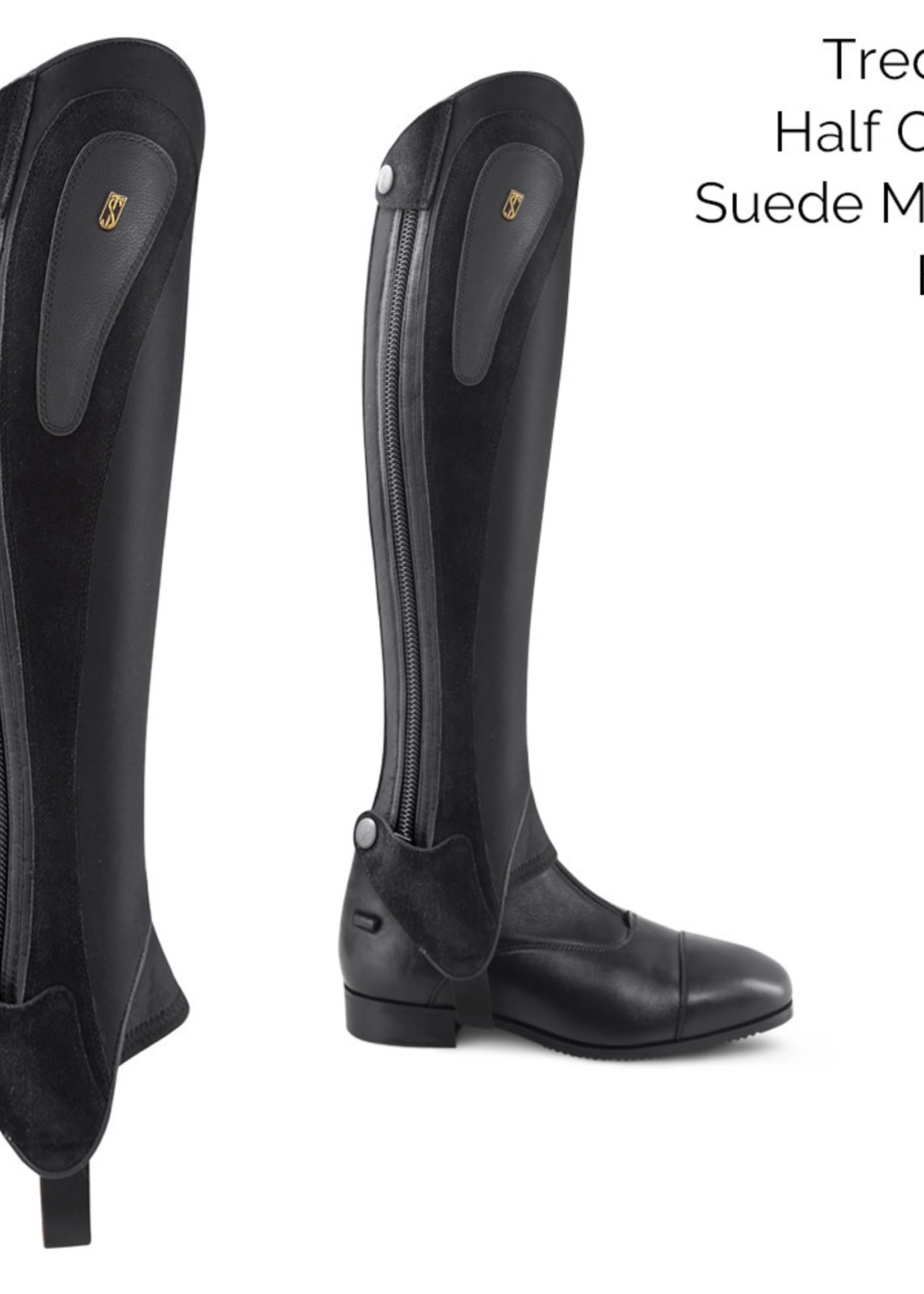 Tredstep Tredstep Suede Motion Black Half Chap
