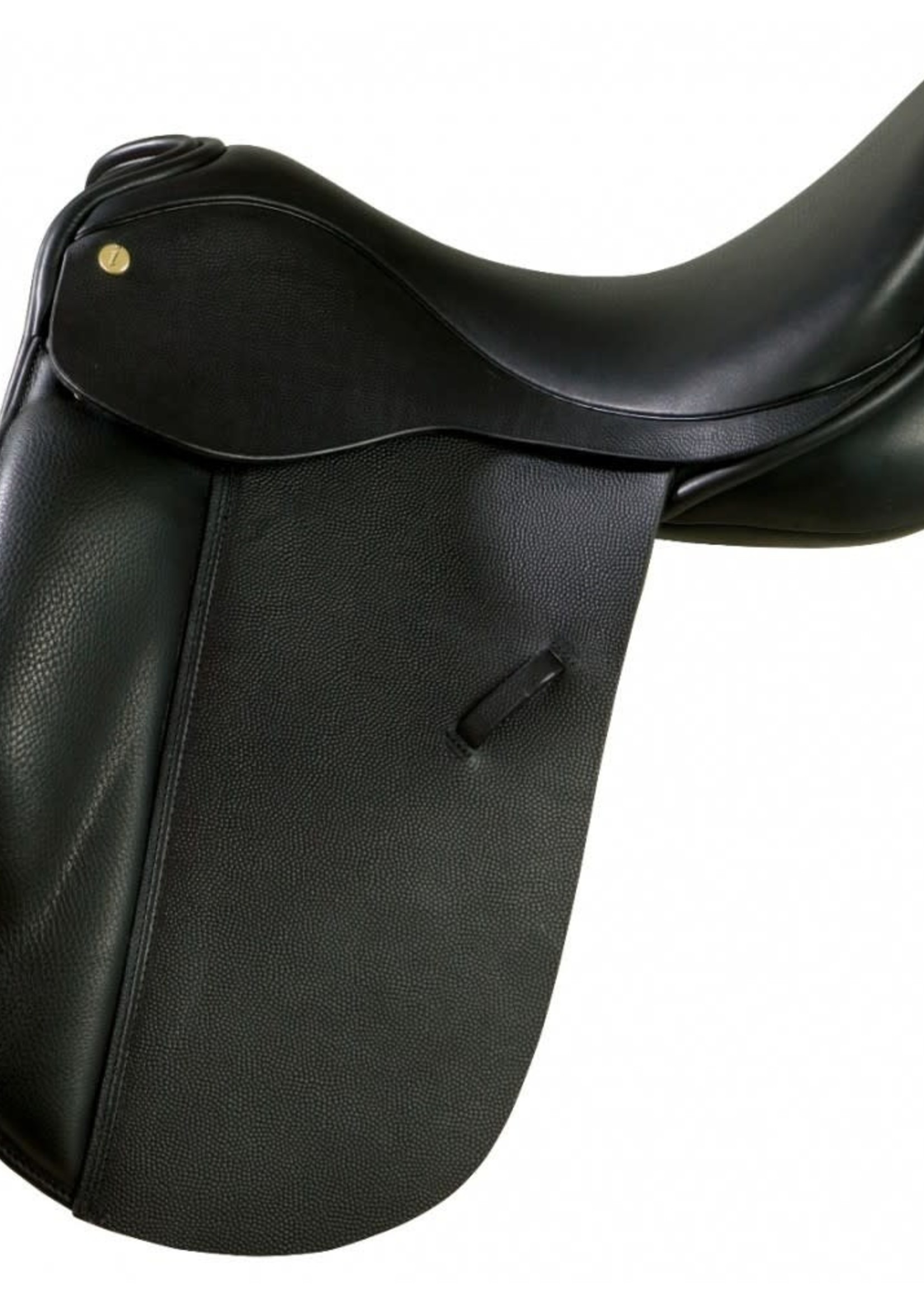 Ideal Ideal Suzannah Dressage Saddle in Kilger County Leather with Patent Piping