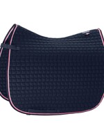 Eskadron Eskadron Classic Sports Dressage Saddle Pad Navy with Pink & White Binding