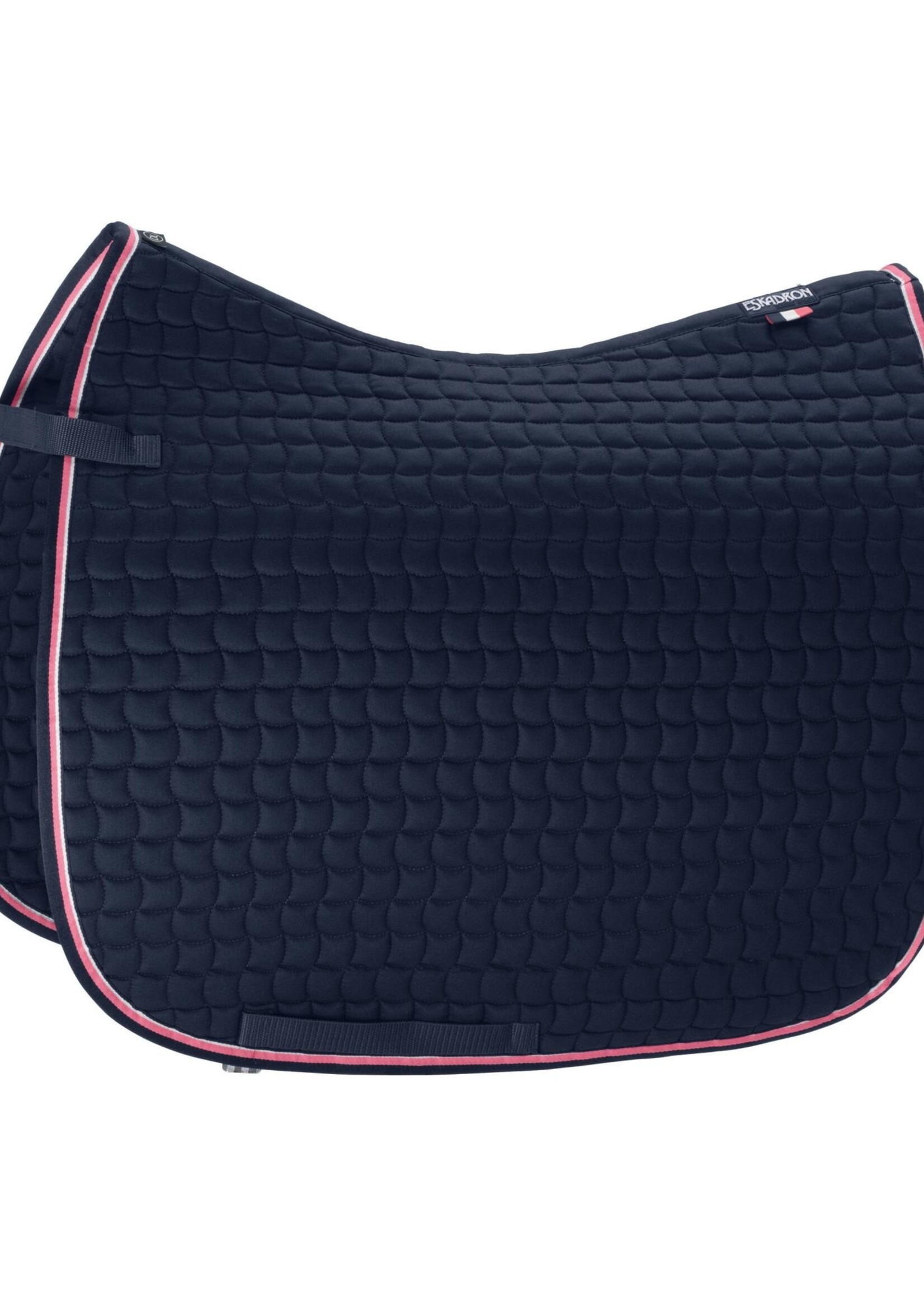 Eskadron Eskadron Classic Sports Dressage Saddle Pad Navy with Pink & White Binding
