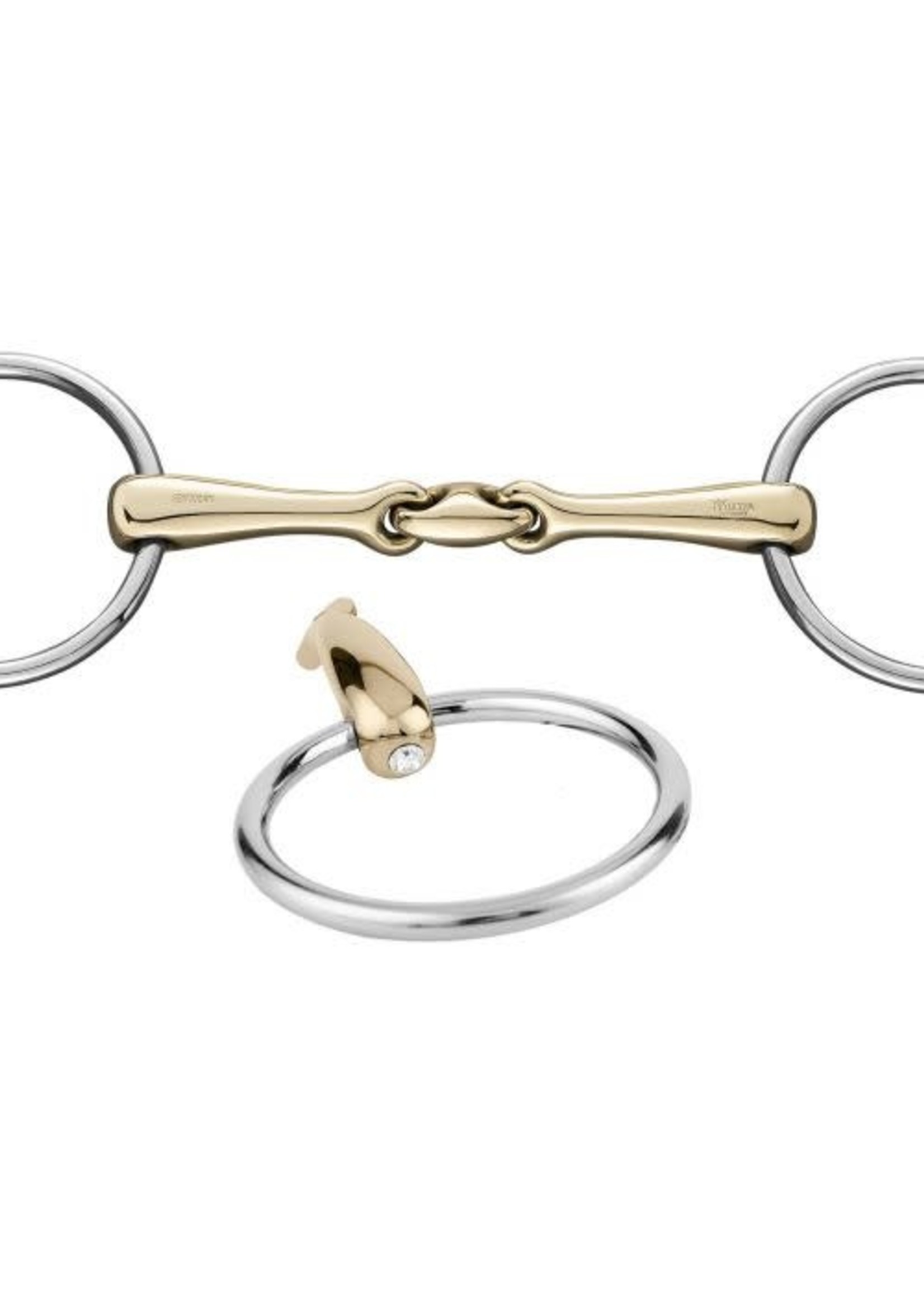 H S Sprenger Sprenger KK Ultra Shine Bright Loose Ring 16mm Snaffle