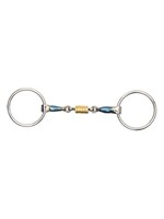 Shires Shires Loose Ring Blue Sweet Iron Copper Roller Snaffle