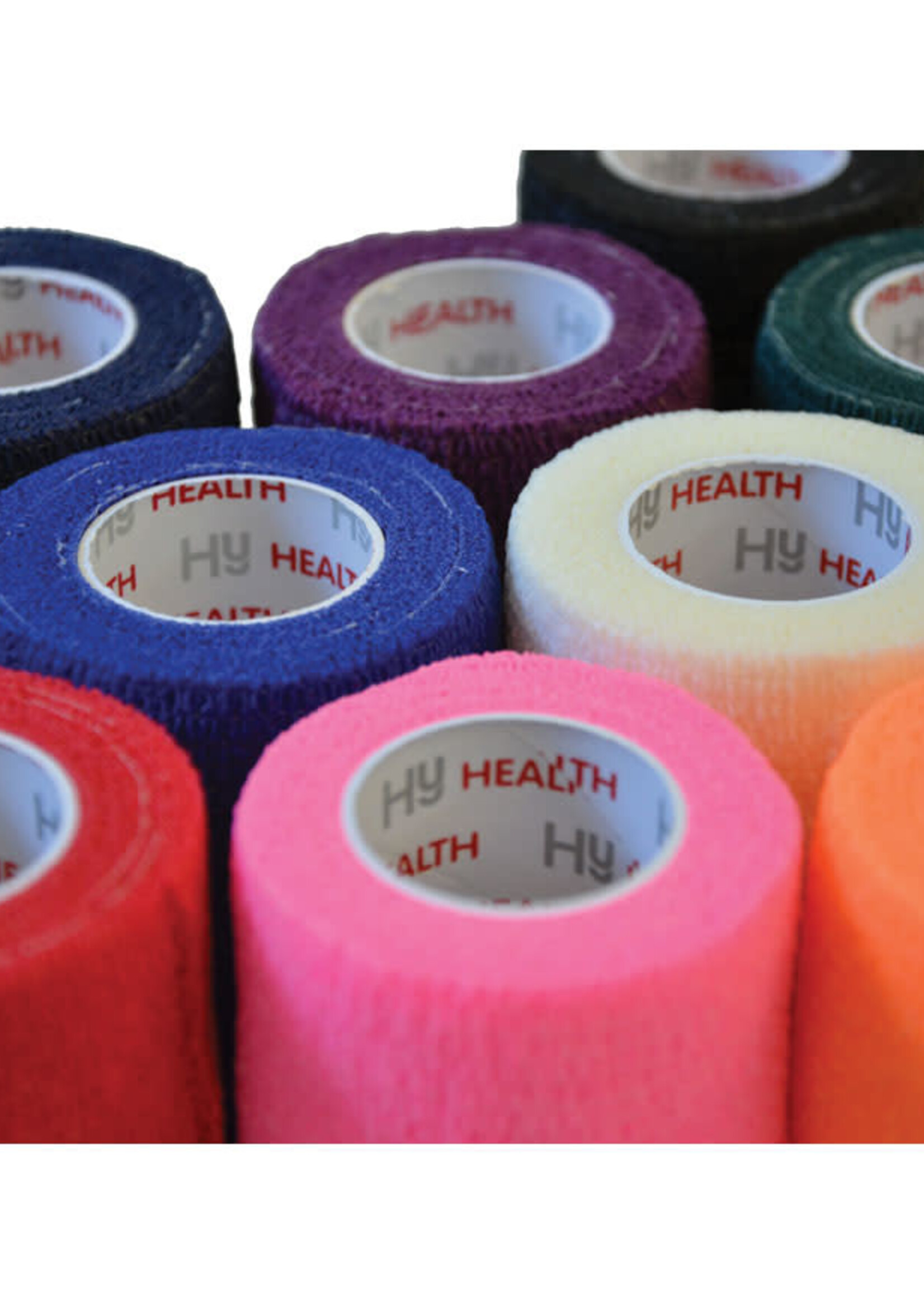 HY Equestrian HyHealth Sportwrap Cohesive Veterinary Bandage Assorted Colours Single