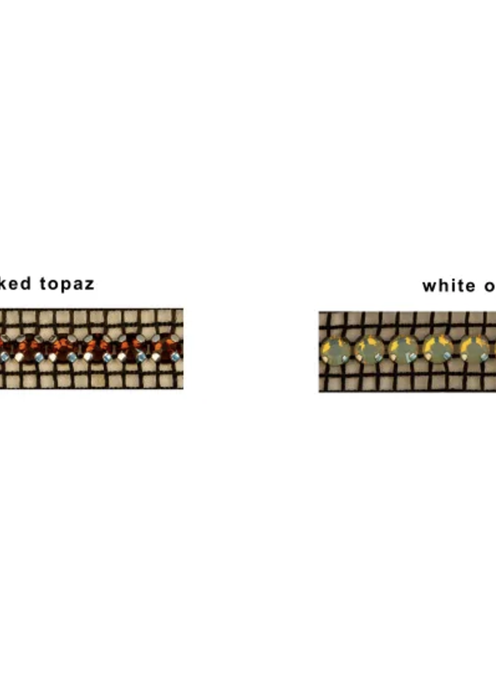 Otto Schumacher Otto Schumacher Browband with Opal & Topaz Colour Crystals