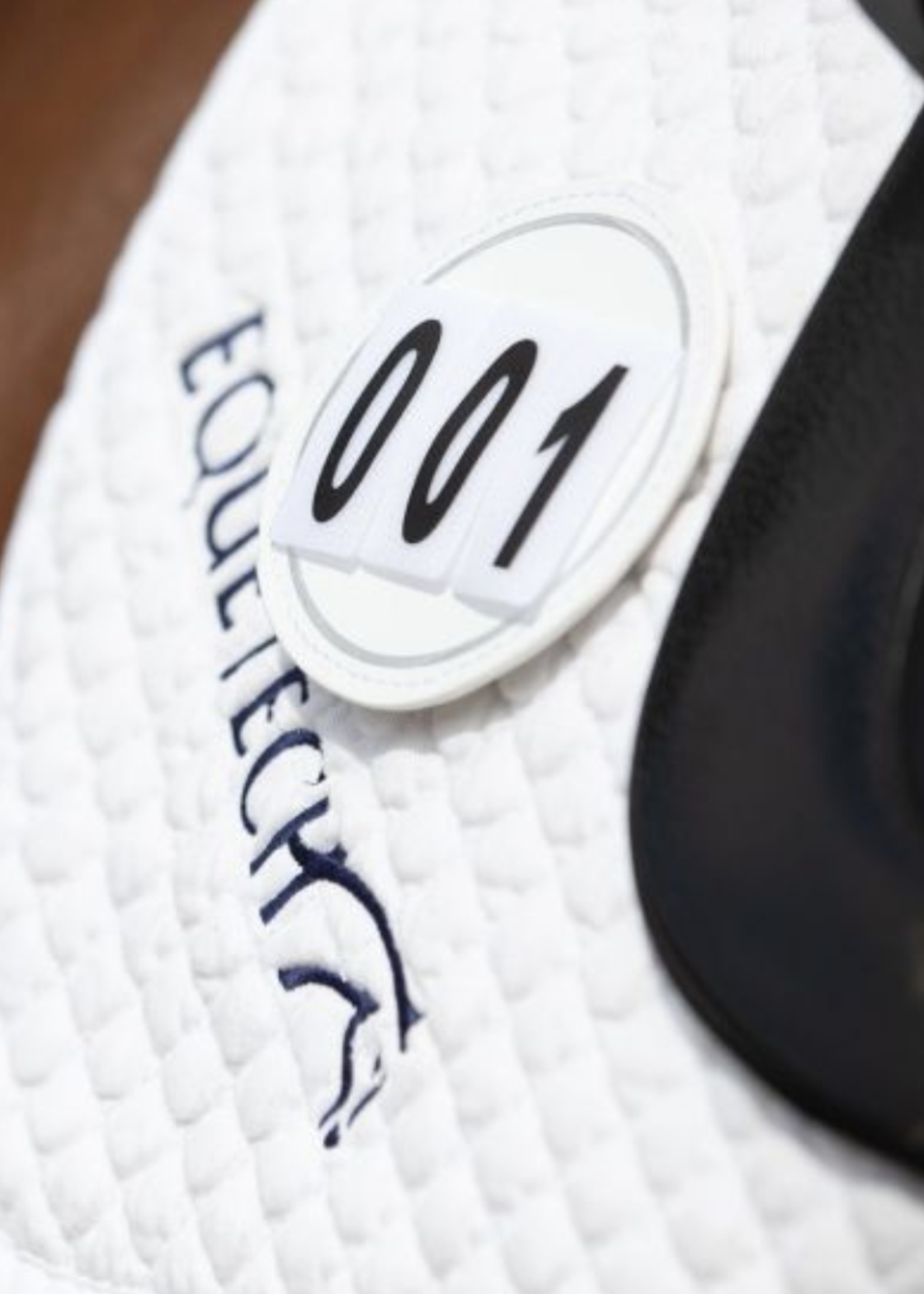 Equetech Equetech Deluxe Leather Saddle Cloth Number Holder