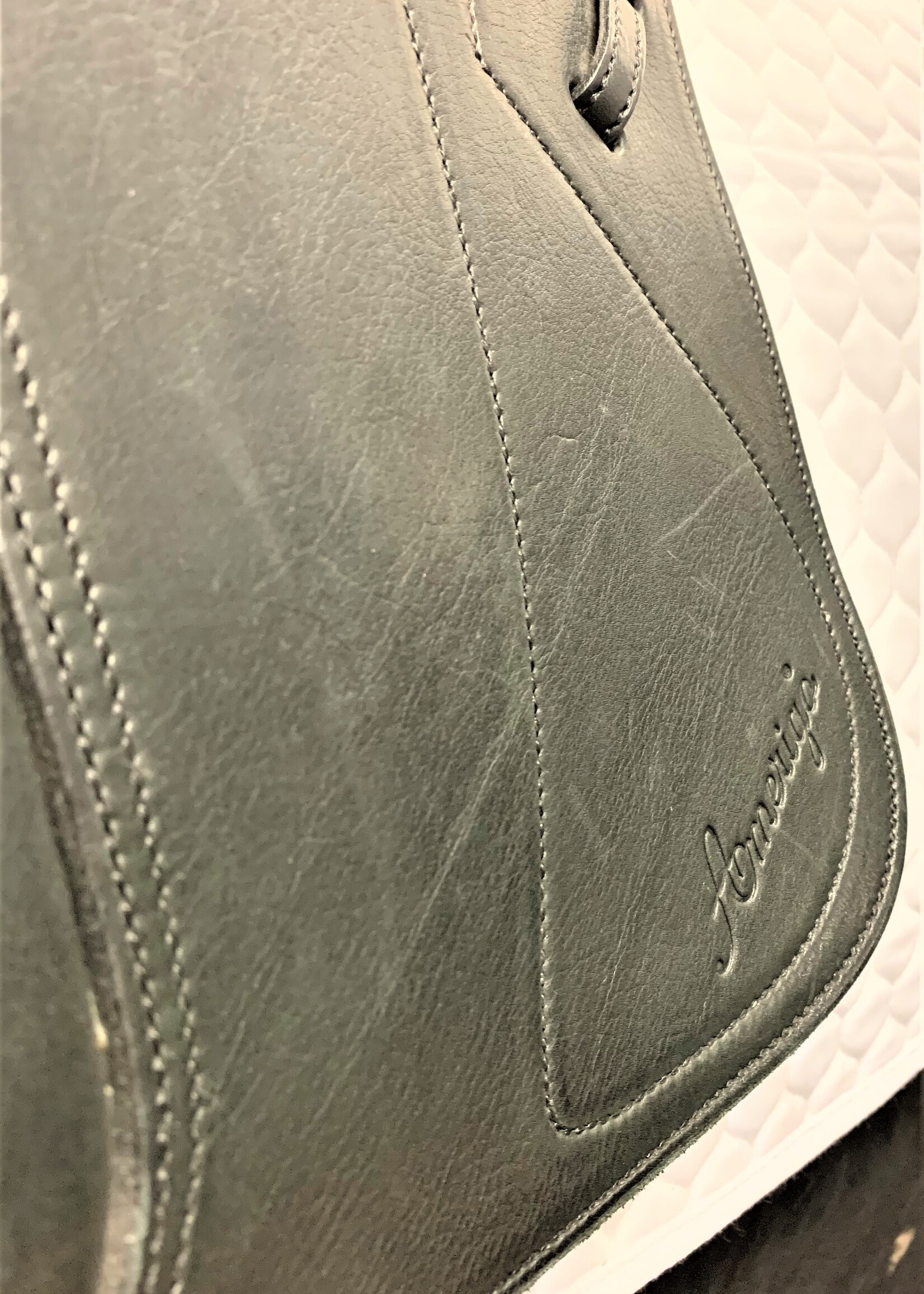 Amerigo Amerigo Deep Seat Pinerolo Dressage Saddle 17 1/2" M Black Ex Demo