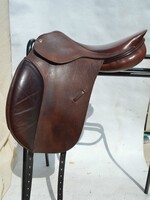 Harry Dabbs Harry Dabbs Close Contact Flat Seat Dressage 17 1/2" NM Autumn Gold Second Hand Saddle