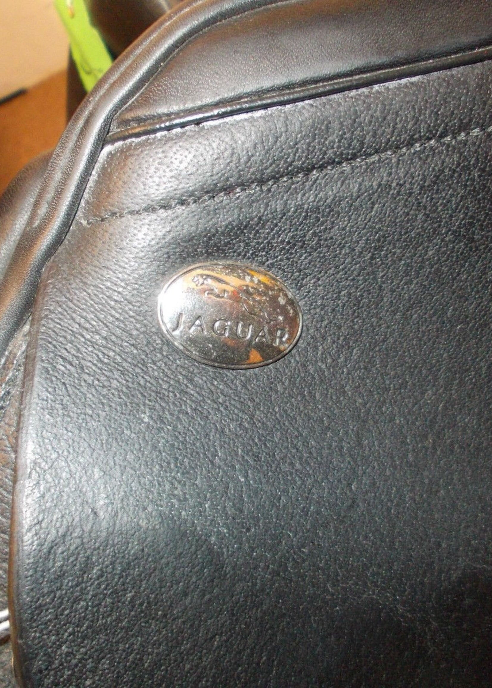 Jaguar Jaguar Allie Birdy XKC Dressage Saddle  17 1/2" 27 Black Buffalo Leather with Latex Panels Ex Demo