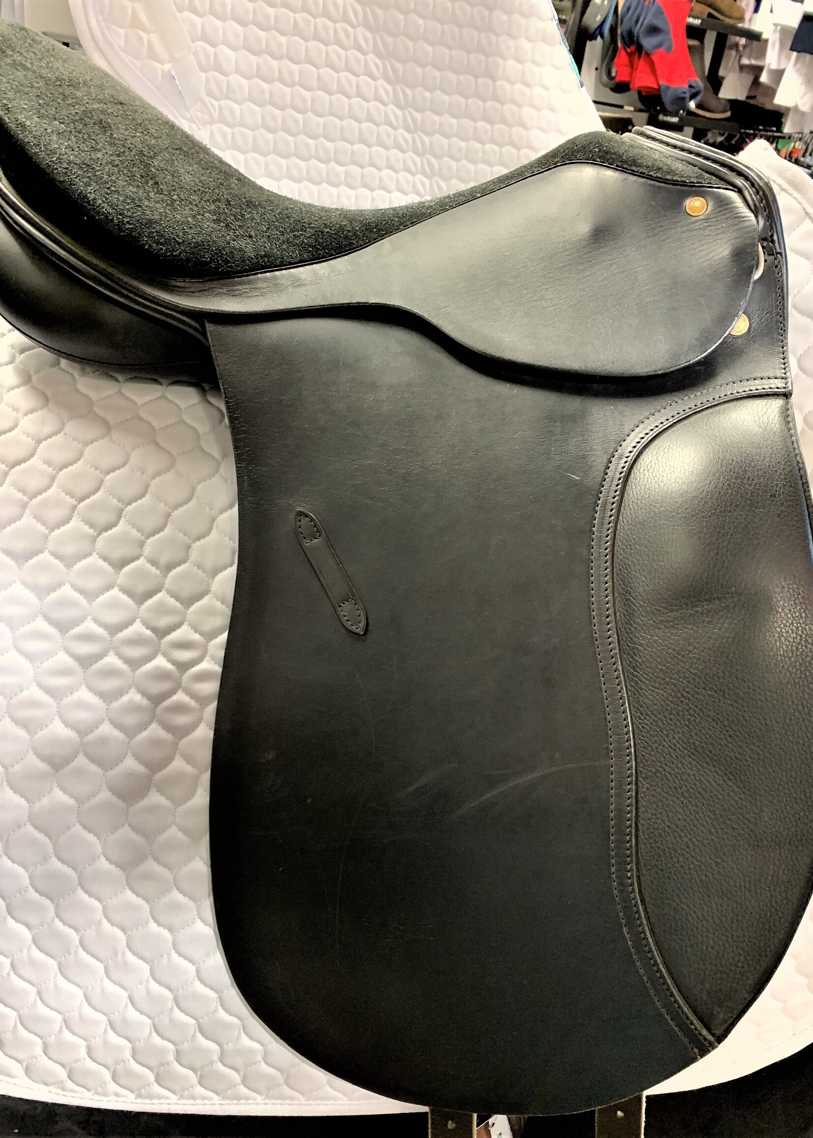 Passier Passier Antares Dressage Saddle 17" M Black with Suede Seat Ex Demo