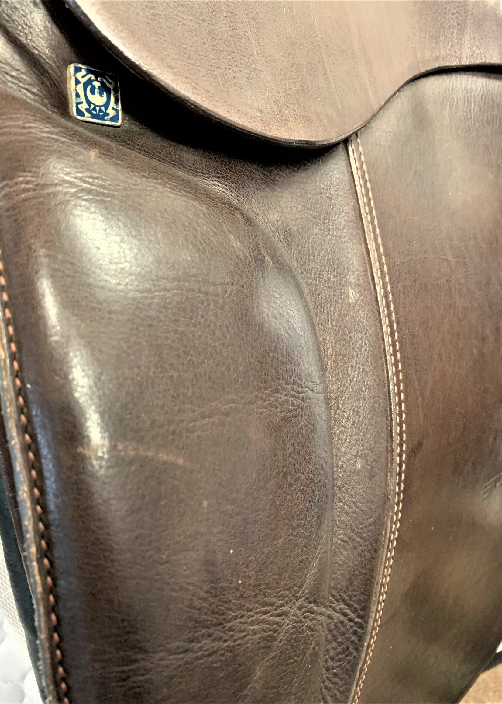 Stubben Stubben Tristan DL Dressage Saddle 17 1/2" 28 Brown Ex Demo