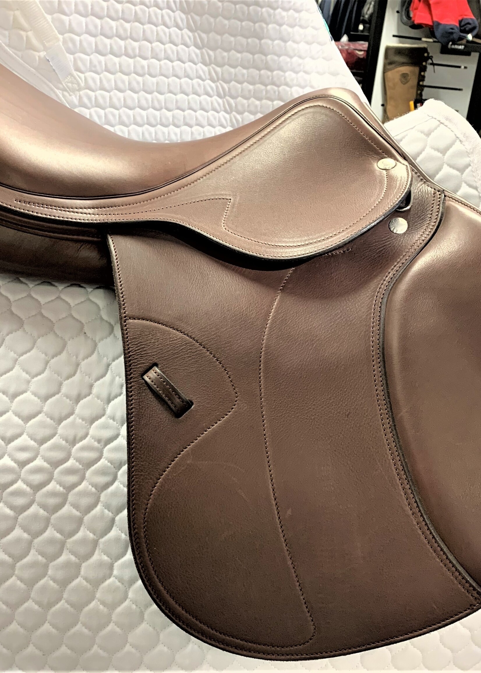 Amerigo Amerigo Vesuvio Pinerolo Jump Saddle 17 1/2" W Brown Ex Demo