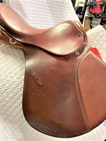 Stubben Stubben VSS Jump Saddle 16 1/2"  29 Brown with Gusset Ex Demo