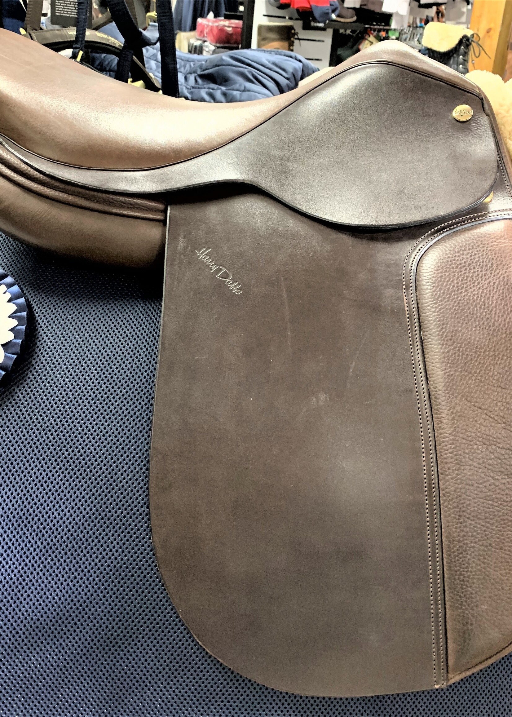 Harry Dabbs Harry Dabbs AO Show Saddle 17 1/2" M Havana Ex Demo