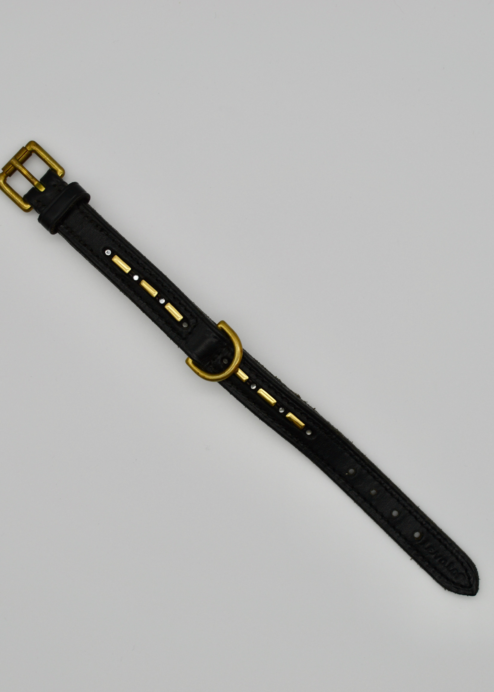 Elevator Elevator Embellished Leather Dog Collar