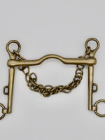 Sliding Cheek Port Weymouth Long Shank Copper Alloy 5 3/4"