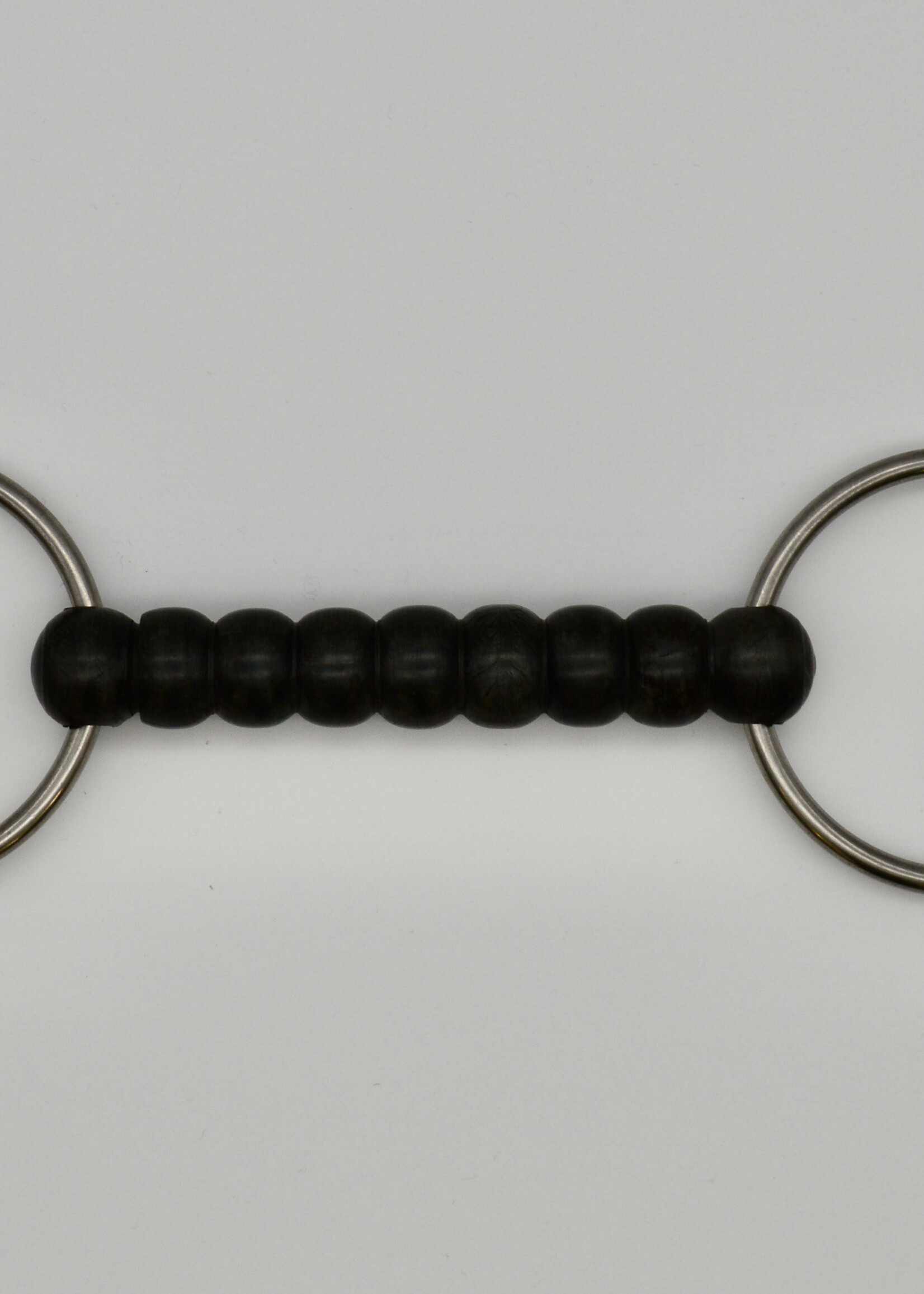 Loose Ring Plastic Straight Bar Snaffle 4 1/2"