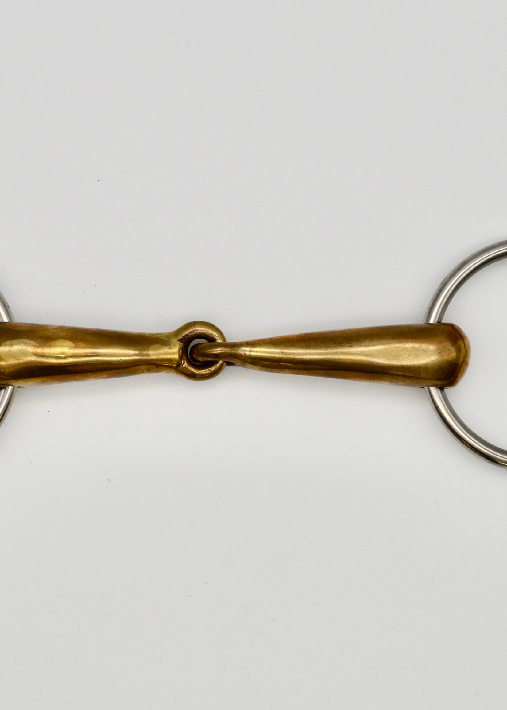 Loose Ring Hollow Mouth Jointed 21mm Copper Alloy Snaffle 5"