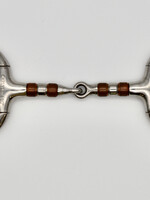 Carlyle Carlyle Flat Ring Eggbutt Copper Roller Jointed S/Steel Snaffle 4 1/2"