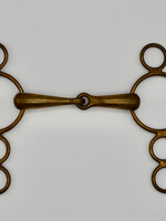 4 Ring Copper Alloy Jointed 21mm Gag Bit 5"