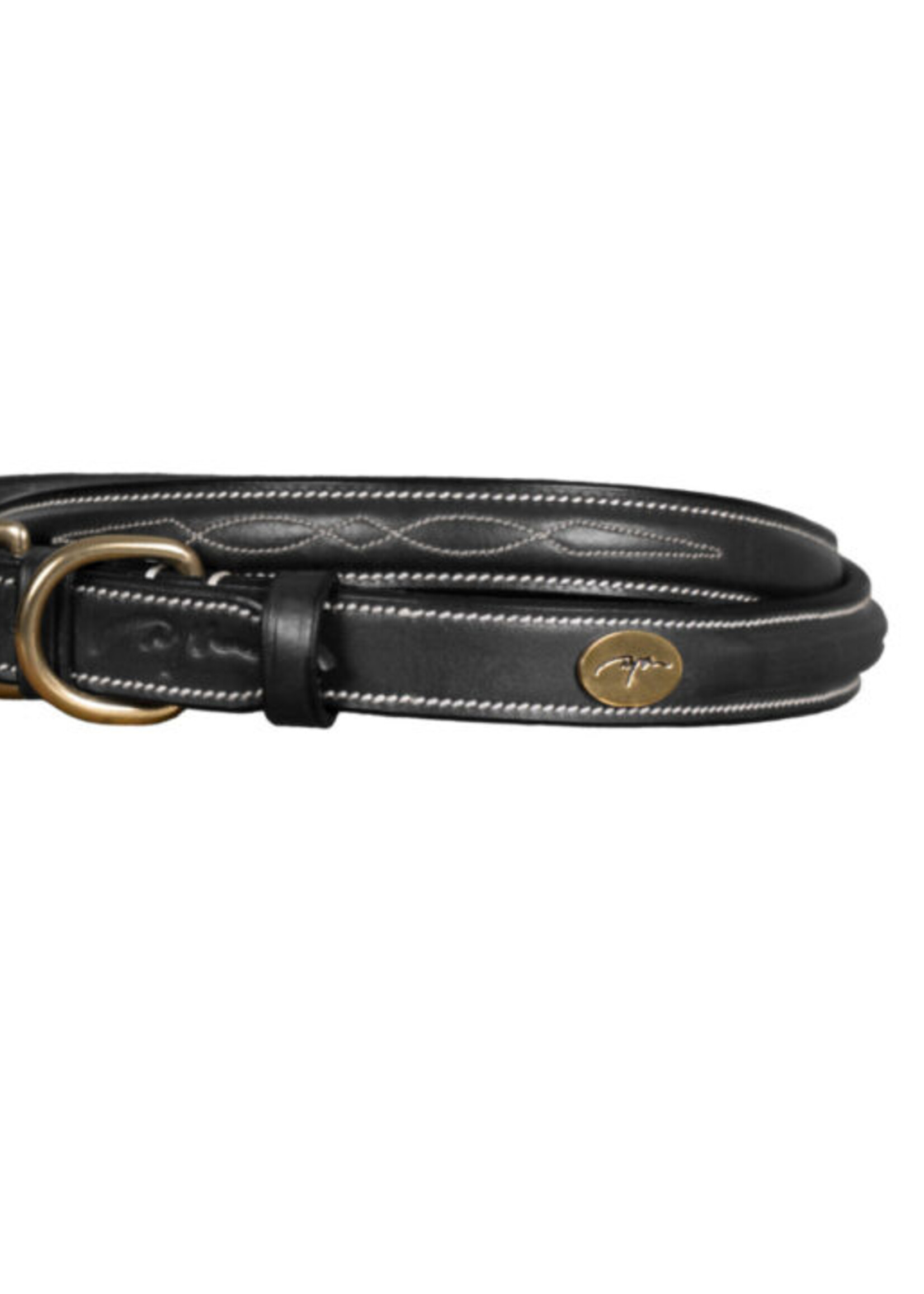 Dy'on Dyon Fancy Leather Dog Collar