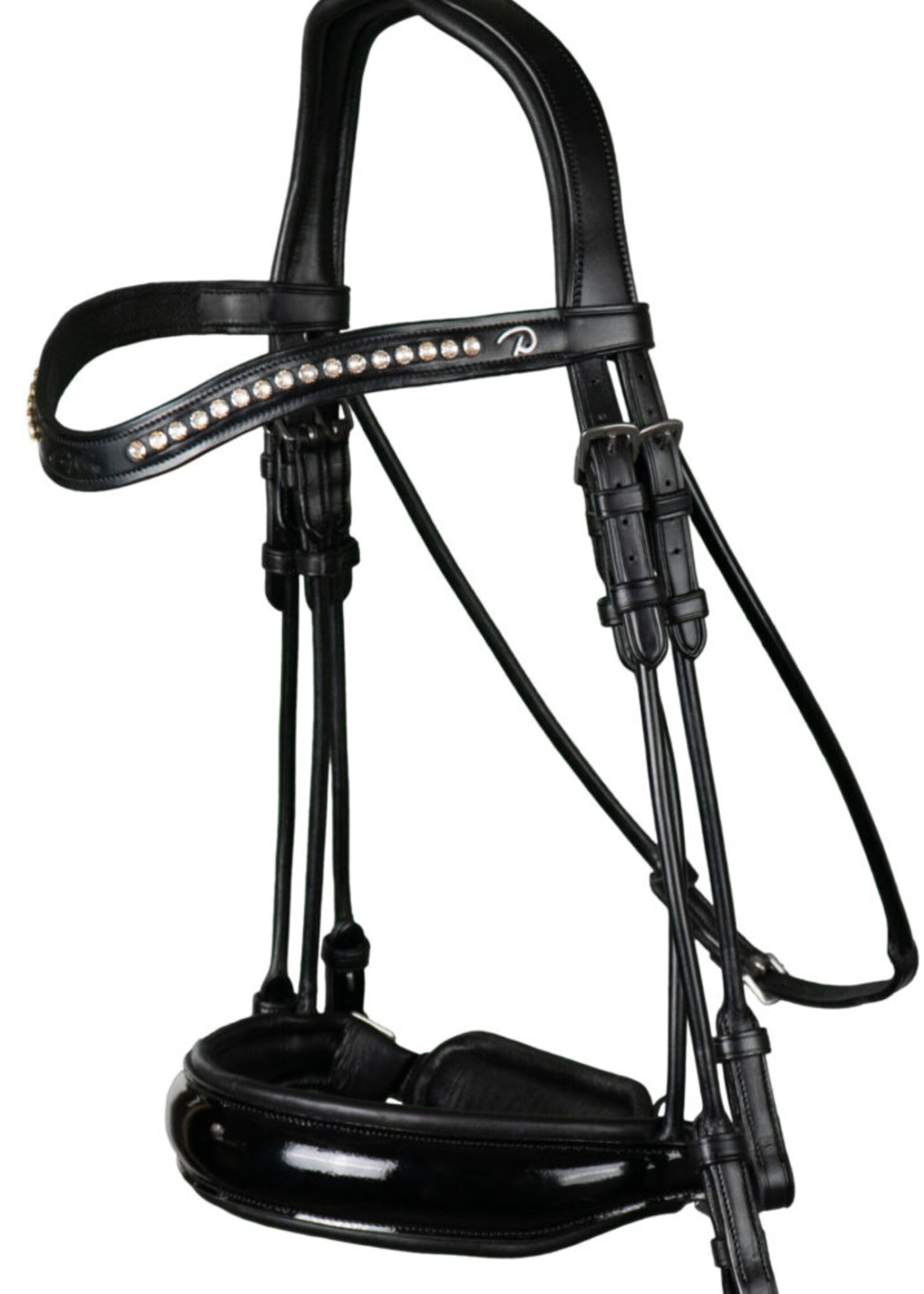 Dy'on Dyon Dressage Collection Patent Large Crank Noseband Double Bridle