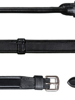 Dy'on Dyon Dressage Collection 5/8" Half Rubber Lined Reins with Finger Stops and Rolled Ends