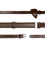 Dy'on Dyon New English Collection Hunter 5/8" Half Rubber Lined Reins with Finger Stops