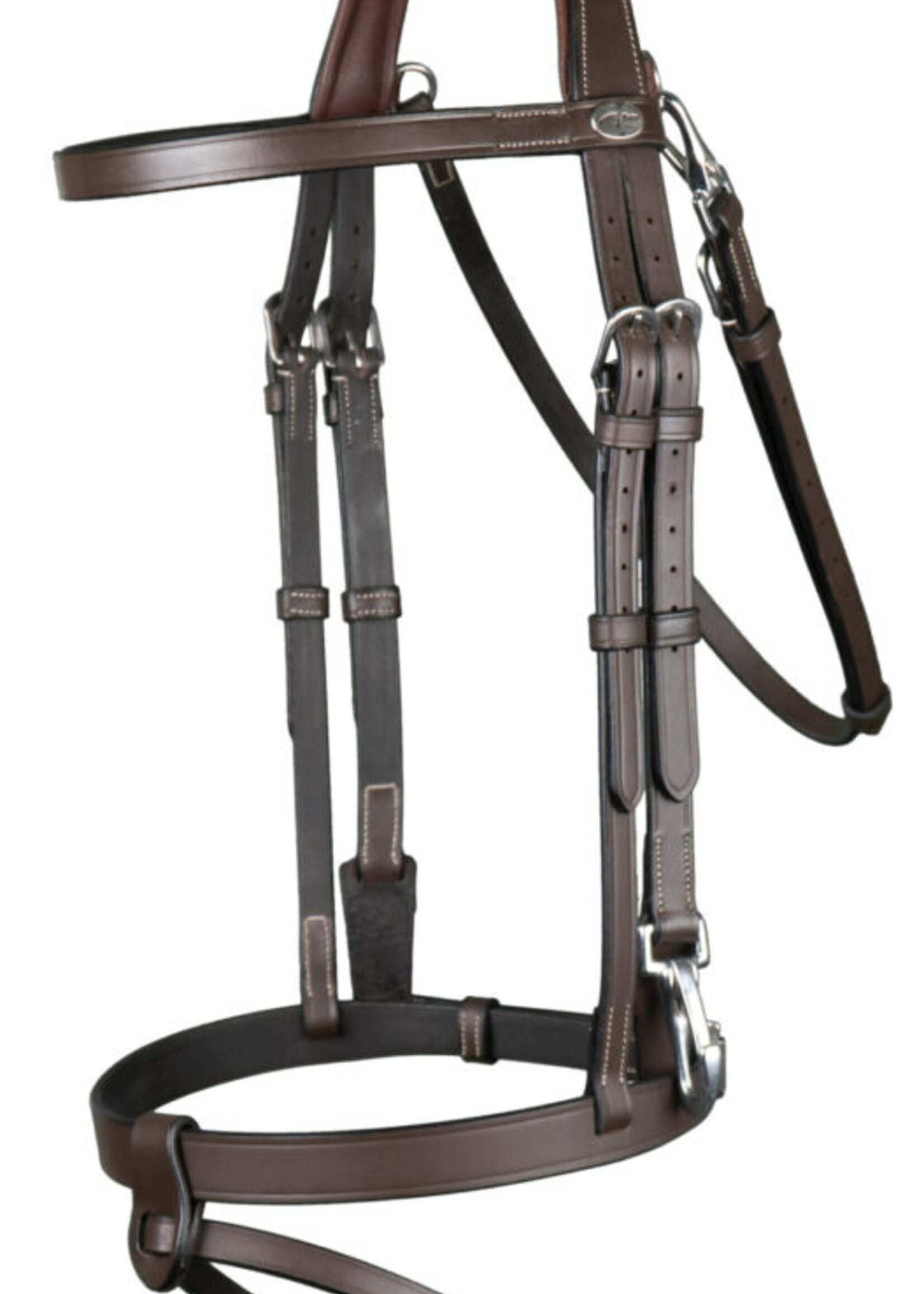 Dy'on Dyon Working Collection Flat Leather Flash Bridle with Clips