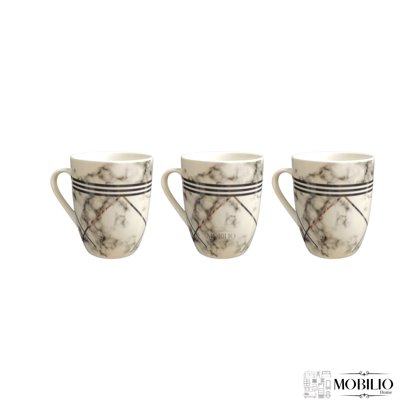 Bricard Mokken set Wit Goud