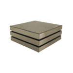 Salontafel Tower CD Sepia Spiegel  100x100x45