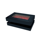 Salontafel Toledo Vuur 130x80x45 Zwart Spiegel