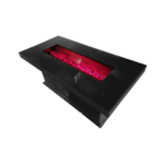 Eettafel  Blocci Vuur  180x90x78 Zwart Spiegel