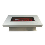 Salontafel  Blocci Vuur  140x80x45 Wit  Spiegel