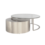 Salontafel Fox Messing Zilver