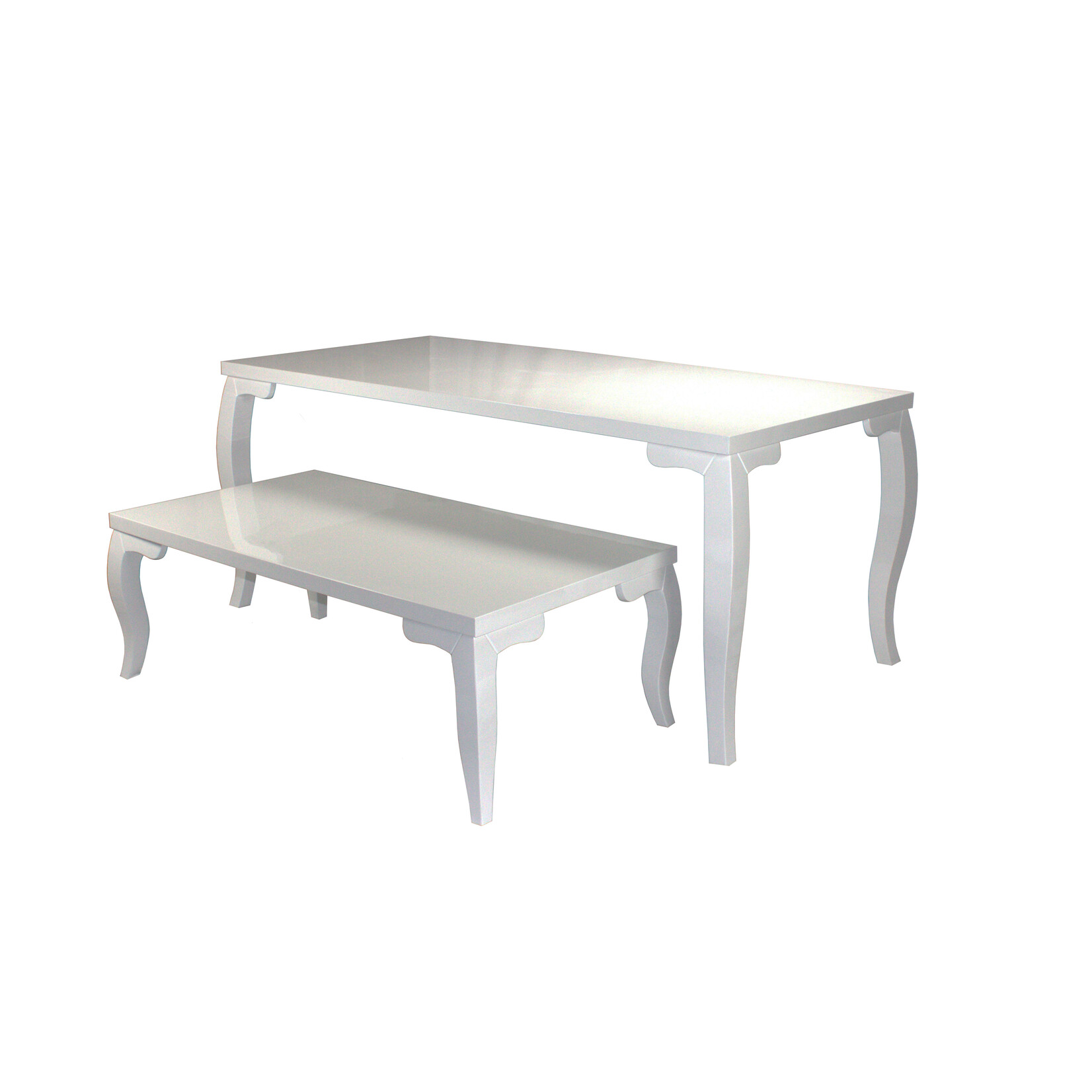 MDF Barok Set Eet En Salontafel MDF