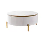 Salontafel Aqua Wit / Goud