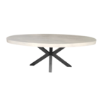 Octopus Eettafel  Octopus Oval crème Eiken Fineer