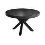 Eettafel Octopus Zwart Eiken Fineer  130 Ø