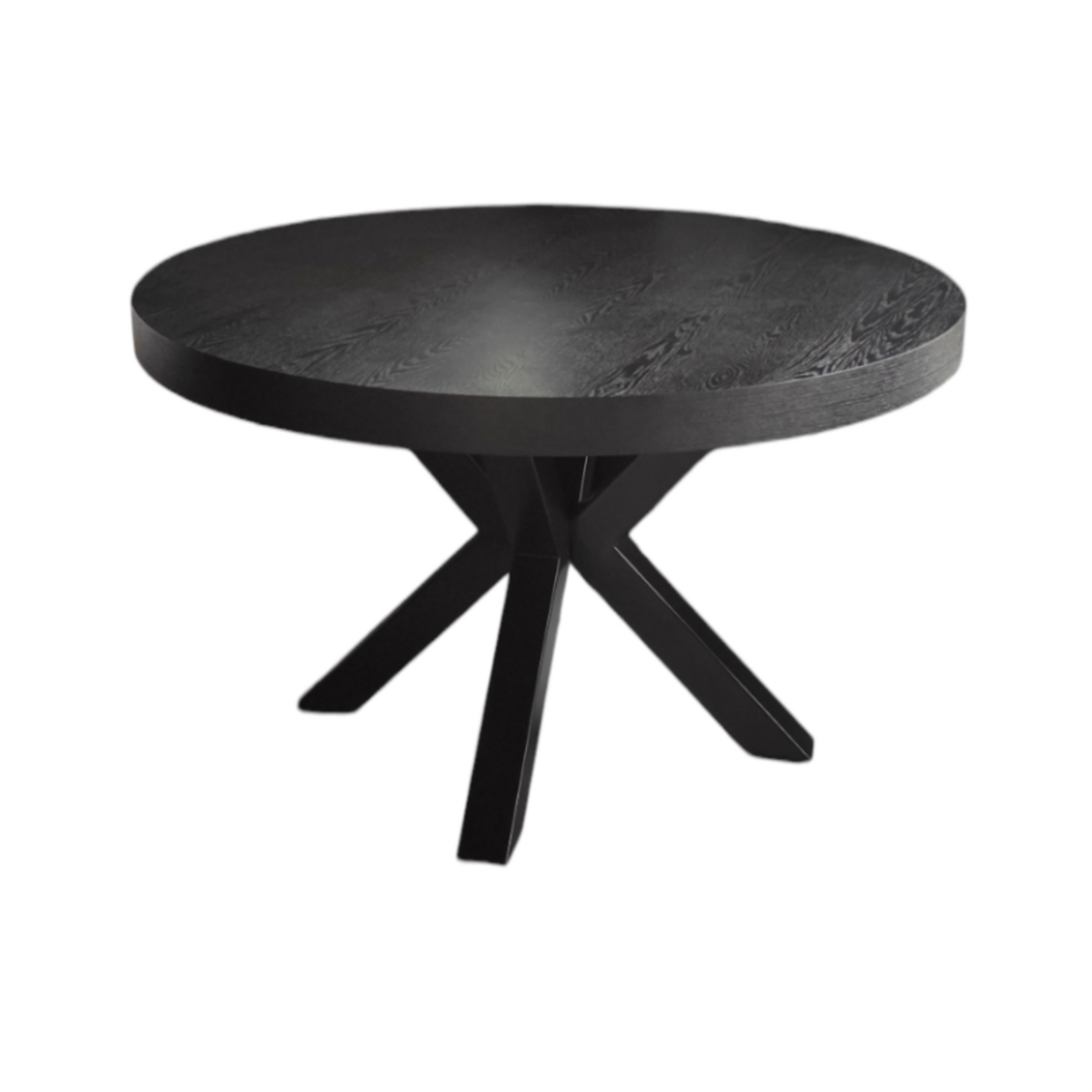 Eettafel Octopus Zwart Eiken Fineer 130 Ø