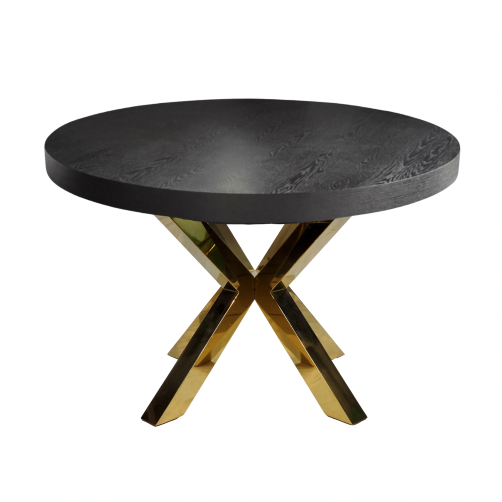 Eettafel Octopus Zwart Eiken Fineer 130 Ø