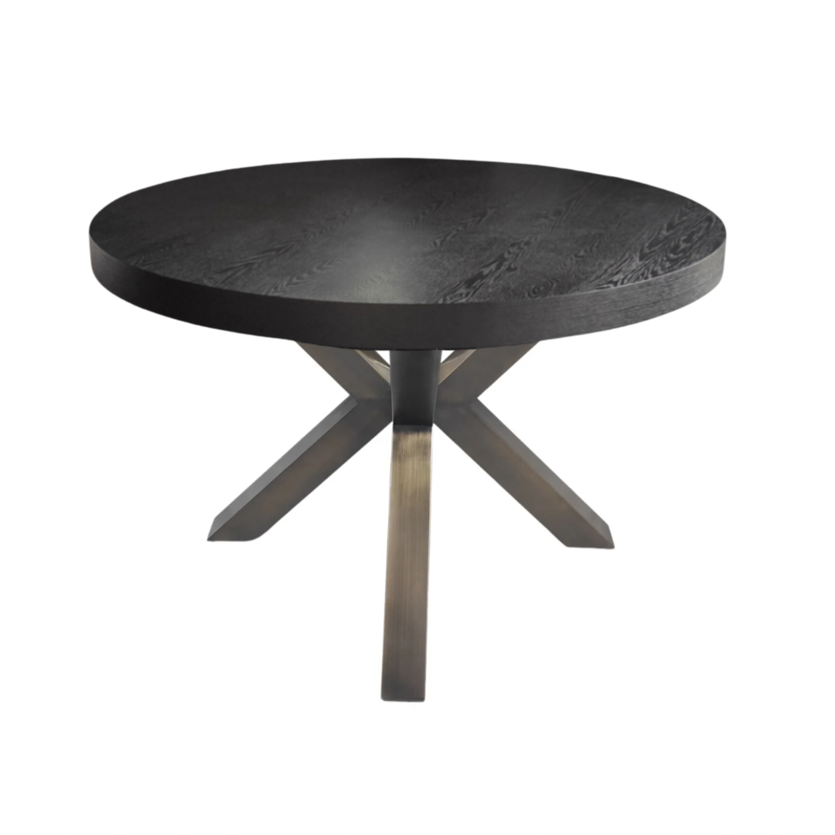 Eettafel Octopus Zwart Eiken Fineer 130 Ø